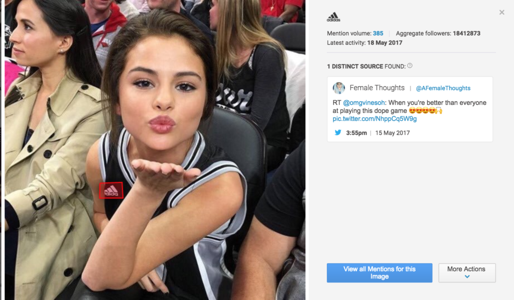 Selena Gomez trägt Oberteil mit Adidas Logo